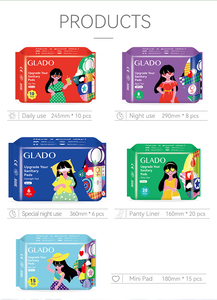 Dùng Một Lần Nữ Tính Miếng Đệm Vệ Sinh Sản Phẩm Thường Xuyên Có Cánh Phân Hủy Sinh Học Thoải Mái Siêu Thấm Vệ Sinh Khăn Ăn Miếng Đệm Cho Phụ Nữ - Product Image 2