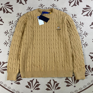 Suéter <span class=keywords><strong>de</strong></span> <span class=keywords><strong>Punto</strong></span> Suave <span class=keywords><strong>de</strong></span> Lujo Estilo Old Money para <span class=keywords><strong>Hombre</strong></span>, Estilo Inglés <span class=keywords><strong>Lauren</strong></span>, Logotipo Bordado Personalizado, Antiencogimiento, para Invierno - Product Image 3