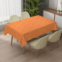 Nappe rectangulaire unie bleu sarcelle 60x60 cm en PVC, nappe de table essuyable, nappe en toile cirée pour salle à manger, banquet