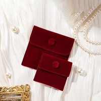 Sac à bijoux, emballage, collier, pochette en microfibre de velours suédé avec logo personnalisé