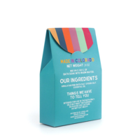 Boîte pliante multicolore écologique en papier kraft brun personnalisé avec fenêtre en pvc pour le thé le café, boîte avec fenêtre