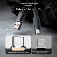 Câble de données tressé USB-A vers USB-C / Type-C vers Type-C 100W à charge ultra-rapide avec boîtier métallique pour PD, idéal pour téléphones mobiles – Fournisseur d'usine