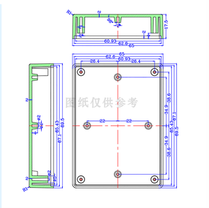 नियंत्रक इलेक्ट्रॉनिक बाड़े जंक्शन बॉक्स निर्माताओं ने कस्टम आईपी 54 छोटे एब्स प्लास्टिक टर्मिनल नियंत्रण पैनल बॉक्स आवास - Product Image 3