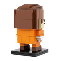 MOC7809 Peintre espagnol catalan 124 pièces Têtes carrées Talent et imagination exceptionnels Blocs de construction DIY pour enfants Jouets cadeaux