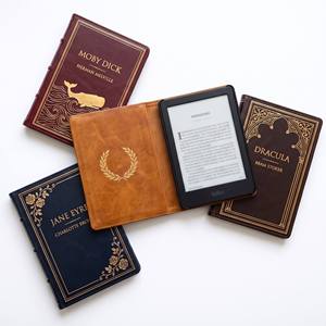 Étui de protection pour liseuse <span class=keywords><strong>Kobo</strong></span> <span class=keywords><strong>Libra</strong></span>, style livre vintage personnalisé, couleur, logo OEM en relief, fabricant d'étuis pour liseuse électronique style livre antique - Product Image 3