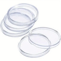 Evan HM18 Boîte à capsules pour pièces de monnaie portable, personnalisable, 40 mm, épaisseur 1 mm, pour pièces American Silver Eagle en argent sterling, boîte de rangement pour badges et artisanat