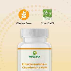 Capsules de Glucosamine, Chondroïtine et MSM à triple action, complément alimentaire pour adultes, soutien de la mobilité et du confort articulaire, amélioration de la densité osseuse - Product Image 3