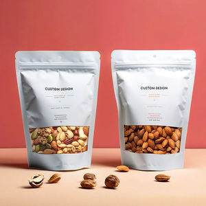 Compostable özel baskı gıda ambalaj aperatif kağıt kahve ambalaj kağıdı fermuar kilitli çanta özel baskı geri dönüşümlü Doypack ayakta duran torba - Product Image 1