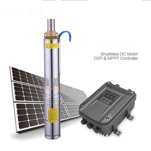 Pompes à eau solaires Allrun Allrun Ars1.8/100-d 24/270 Bibo à prix compétitif pour l'irrigation / Système d'irrigation agricole par pompe à eau solaire - Product Image 1