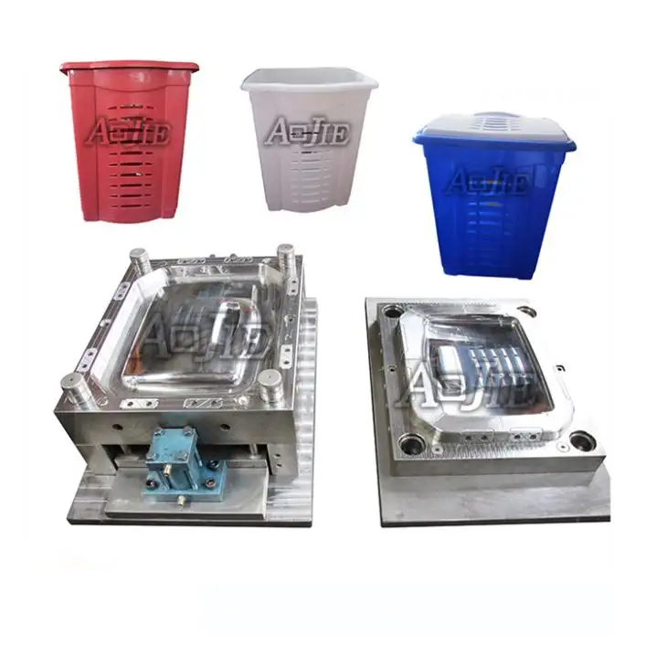 Customized Plastic Maker Various Sizes Industrial Trash Bin Mould Plastic Injection Mould Wooden Case Household Product 1 Set
