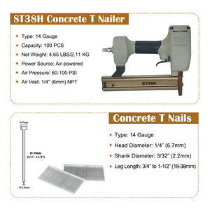 ST38H Clavadora <span class=keywords><strong>de</strong></span> hormigón resistente <span class=keywords><strong>de</strong></span> calibre 14 con bozal magnético, gatillo <span class=keywords><strong>de</strong></span> bloqueo <span class=keywords><strong>de</strong></span> seguridad, <span class=keywords><strong>pistola</strong></span> <span class=keywords><strong>de</strong></span> <span class=keywords><strong>clavos</strong></span> en T <span class=keywords><strong>de</strong></span> 3/4 "a 1-1/2" - Product Image 4