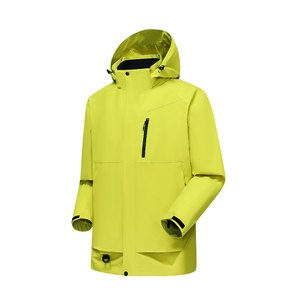 Veste à capuche d'extérieur unisexe, imperméable, coupe-vent, doublure amovible, manches longues, vêtements d'automne et d'hiver - Product Image 1