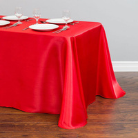 Nappe en satin brillant en gros pour hôtels, banquets, mariages et tables de desserts