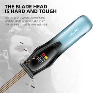 Tondeuses à <span class=keywords><strong>cheveux</strong></span> électriques DALING DL-1918 <span class=keywords><strong>Ciseaux</strong></span> à tête d'huile dégradée à charge USB avec tondeuse électrique à affichage numérique - Product Image 5