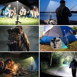 Linterna de Camping de 10000mAh con Función de Atenuación, Trípode y Señal de Rescate SOS, Linterna de Búsqueda Portátil para Senderismo, Aventuras y Emergencias - Product Image 5
