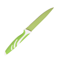 Ensemble de 6 couteaux de cuisine en acier inoxydable coloré avec revêtement coloré