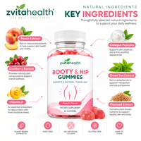 Complément Alimentaire BBL Gummies Marque Blanche Formule Personnalisée OEM avec Racine de Betterave et Vitamine B12 pour le Soutien des Hanches