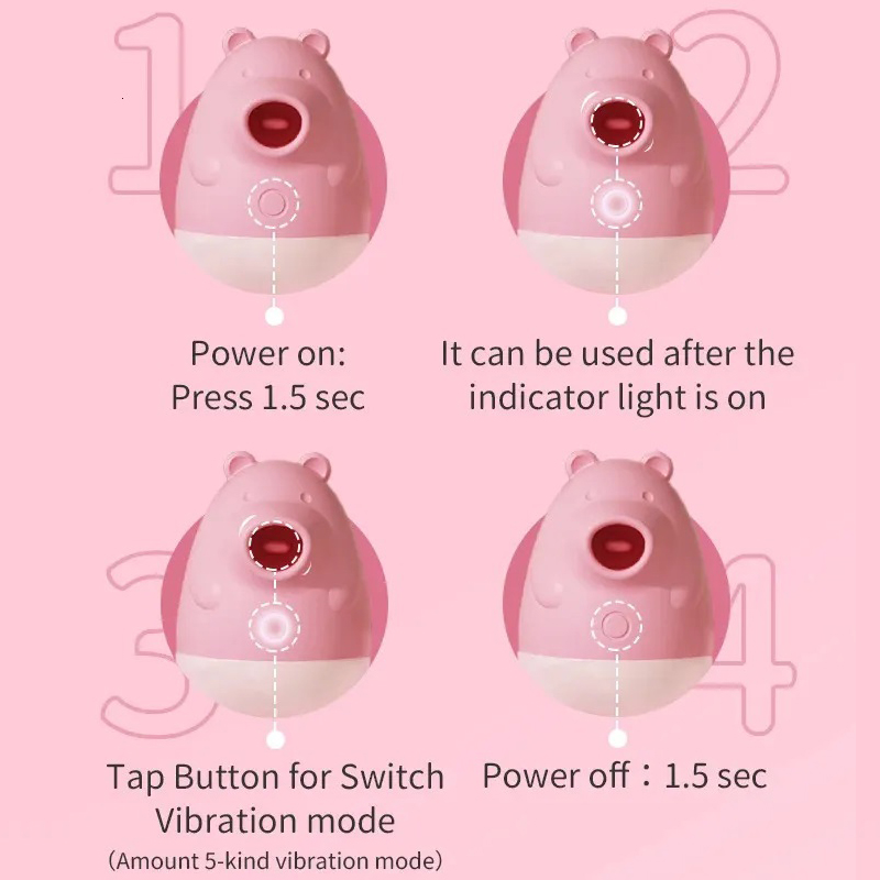 Bren-Sexspielzeug Vibrator fr Frauen 5 Funktionen Saugen und Lecken  Nippel Klitoris Massage Stimulation Bett-Werkzeug| Alibaba.com