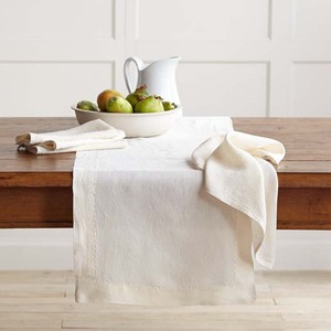 Échelle ourlet 100% <span class=keywords><strong>chemin</strong></span> <span class=keywords><strong>de</strong></span> <span class=keywords><strong>table</strong></span> en <span class=keywords><strong>lin</strong></span> en différentes couleurs - Product Image 3