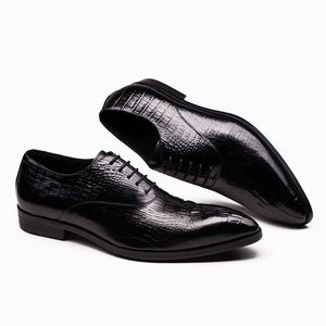 Calzado Formal de Alta Gama, Versátil, Casual de Negocios, Duradero, de Cuero, Cómodo, Transpirable, Ligero, Impermeable, con Cordones, para Bodas - Product Image 6