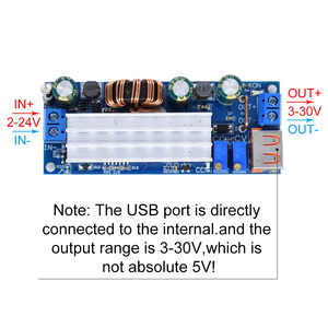DC DC Step Up Boost dönüştürücü 2-24v 3-30v 4A 80w CC CV güç modülü ayarlanabilir regüle güç kaynağı 3.7V 6V 9V 12V USB ile - Product Image 3