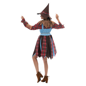 Disfraz de Espantapájaros para Mujer Adulta, Vestido de Bruja para Halloween, Disfraz de Cosplay para TV y Cine, Fibra de Poliéster - Product Image 3