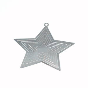 Bán hàng nóng 3D kim loại khắc Spinner giáng sinh trang trí - Product Image 3