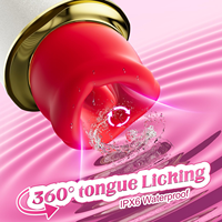 Vibrateur Rose Lèvres Première Amour, Jouet Sexuel Vibrant pour la Bouche, Effet de Morsure et de Succion, pour Femmes, Vibrateur Rose Point G, Jouet Adulte, Masseur