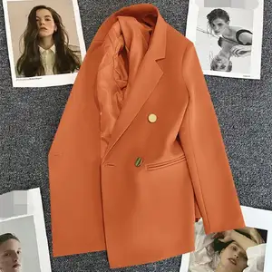 여자의 봄과 가을 2023 뜨거운 판매 세트 재킷 새로운 세트 이른 봄 단색 작은 세트 탑