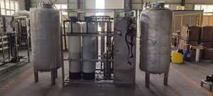 Système de purification d'eau de puits à commande PLC/HMI 20 m³/h, prix usine, usine de production d'eau déionisée, purificateur d'eau par osmose inverse - Product Image 2