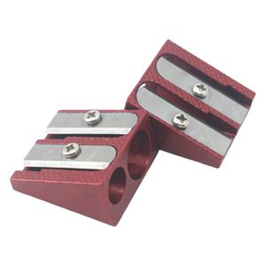 Taille-crayon manuel en alliage d'aluminium de style classique à 2 trous, en vrac, pour l'école, le bureau, la maison, la papeterie et les fournitures de classe - Product Image 3