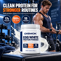 Poudre de protéines d'albumine d'œuf 300g, faible teneur en sodium, profil complet d'acides aminés, BCAA naturel, nutrition sportive, fournisseur OEM ODM
