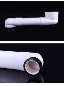 Raccord de tuyau de vidange WC moderne en PVC pour déplacer la position des canalisations dans les hôtels - Product Image 2