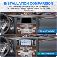 Navihua Nouvel écran OEM 9' Android tactile Radio multimédia Carplay Stéréo pour Nissan Armada Patrol Y62/Infiniti QX80 2010 2020