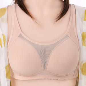 Bralette souple pour femmes Sous-vêtements grande taille pour femmes d'âge <span class=keywords><strong>moyen</strong></span> Soutien-gorge décontracté de tous les jours Accessoires Soutien-gorge - Product Image 3