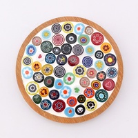 Nouveauté : Perles de verre miniatures Millefiori colorées, décoratives, pour mosaïque DIY, pour l'artisanat