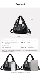 New Fashion Crossbody Bag Large Capacity Shoulder Bag Soft PU Leather Women's Handbag Designer Senior Luxury Crossbody Bag - Product Image 3