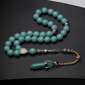 <span class=keywords><strong>Chapelet</strong></span> musulman en pierre lumineuse Tasbih, perles de prière, Islam misbaha 33 66 99 perles islamique subha masbaha - Product Image 5