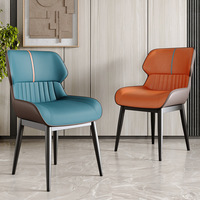 Chaises de salle à manger modernes et minimalistes, personnalisables, vente en gros, livraison directe, avec dossier et accoudoirs, rembourrées en mousse haute élasticité
