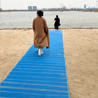 Tapis de rampe de mobilité pour plage, déroulable, anti-affouillage, pour accès handicapés, poussettes et déambulateurs pour personnes âgées