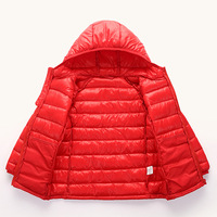 Nouveaux enfants coton rembourré veste légère vêtements d'hiver enfants garçons filles coton vers le bas manteau à capuche