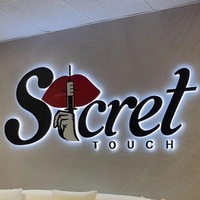 Letras de Metal Acrílico con Retroiluminación LED Personalizadas, Letrero de Logotipo Impermeable para Exteriores, Placa de Nombre para Puerta de Negocio, Fabricación Personalizada