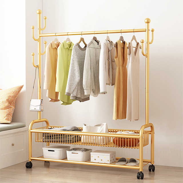 Balcony & Indoor Mobile Bag Rack Household Room and Bedroom Floor ...