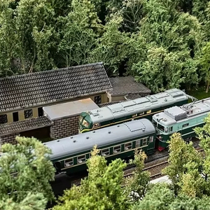 Diorama de train personnalisé à l'échelle HO 1:87, grand dépôt ferroviaire, compatible avec Piko <span class=keywords><strong>Roco</strong></span>, 140x80cm - Product Image 1