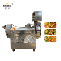 Voedselveilige 304 roestvrijstalen groentesnijmachine, uien snijmachine, fruit- en groenteblokjes snijmachine