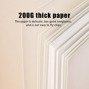 Giorgione Bloc de papier artistique A4 30 feuilles 200 g/m² de haute qualité pour pastel à l'huile noir, carnet de croquis pour étudiants, papier de peinture en gros - Product Image 2