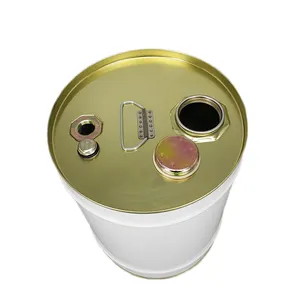 5gallon Close Head Tin Pail Oil Metal Drum 25L Metal Pail Big And Small Lids 5 Gallon 20L Steel Barrel Used For Oil