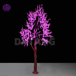 Arbre lumineux romantique à fleurs de cerisier illuminées pour la décoration d'hôtels, de centres de villégiature, de places publiques et d'événements, à vendre - Product Image 6