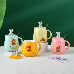 Nouvelle arrivée, boîte cadeau, tasse à café en céramique 3D, dessin animé, gros ventre, pour enfants - Product Image 4