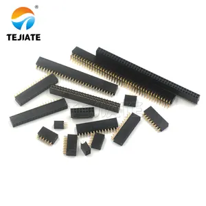 2.54MM double row female header Double row double row pin socket automotive battery ecu connectors rj45